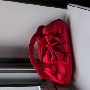 Red Satin Clutch